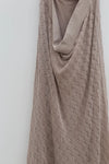 SWAYING/KNIT seamless halter neck long skirt SW24SS2L17 almond color PS68